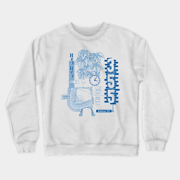 Wrigley Field - White Crewneck Sweatshirt by BALLPARKLOVE